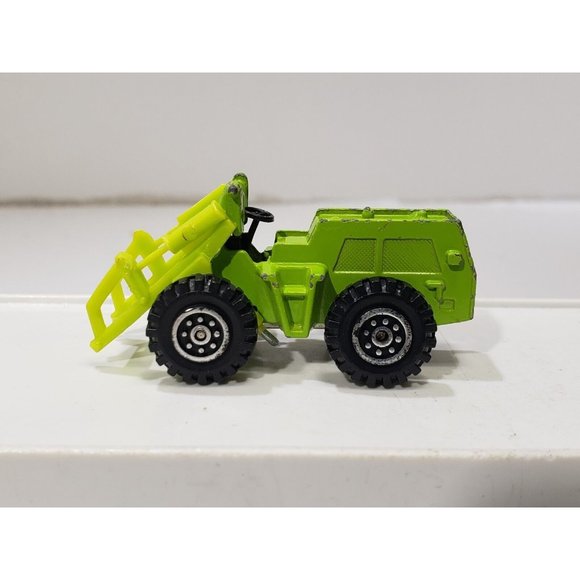 Yatming No. 1363 & 1367 Lot Of 2 Green Front Loader Missing Bucket Hong Kong Vtg - Picture 4 of 10